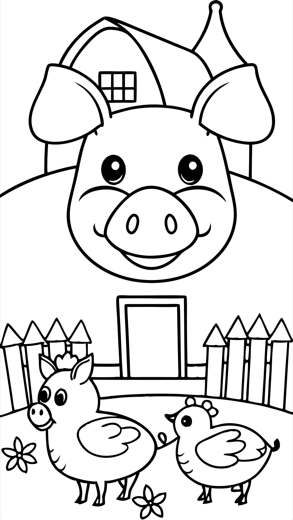 piggy coloring page